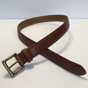 NRS New River Brown Leather Belt size 32